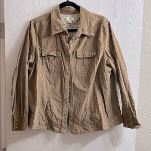 Cato Khaki Tan Corduroy Shirt Jacket Size 18/20